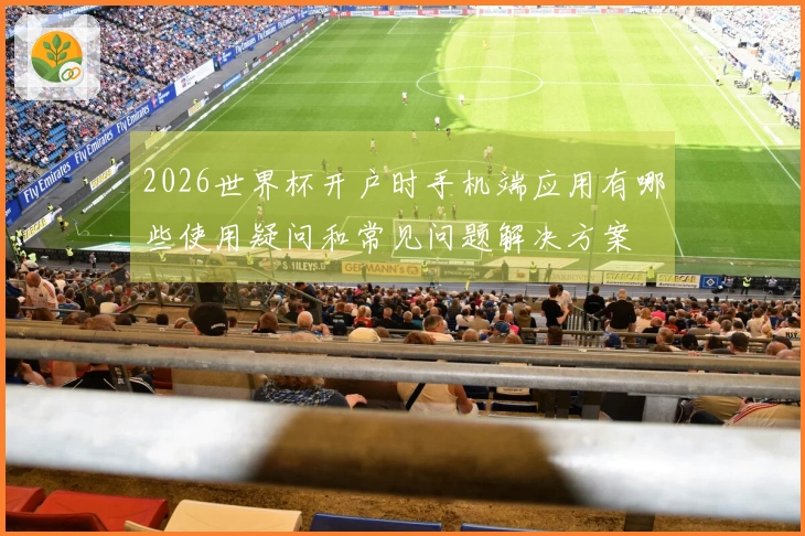 2026世界杯开户时手机端应用有哪些使用疑问和常见问题解决方案